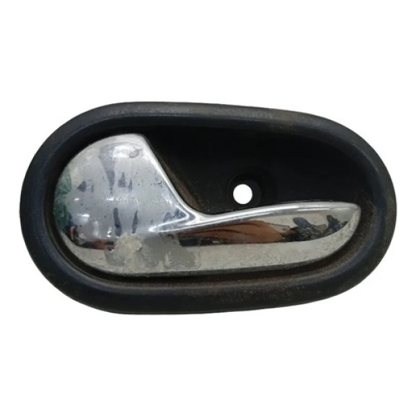 Maçaneta Interna Esquerdo Renault Sandero 2015 2016 Preto Dianteira