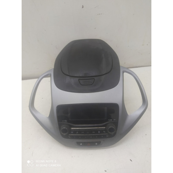 Moldura Com Rádio Ar Pisca Alerta Ford Focus 2012-2017