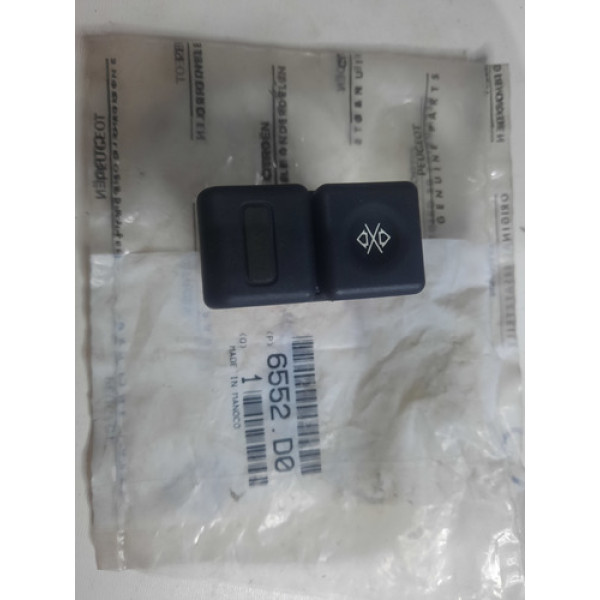 Botão Bloqueio Vidro Traseiro Elétrico Peugeot 405 1996 