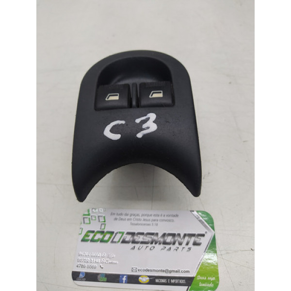 Comando Botao Vidro Elétrico Citroen C3 2003/ 2012