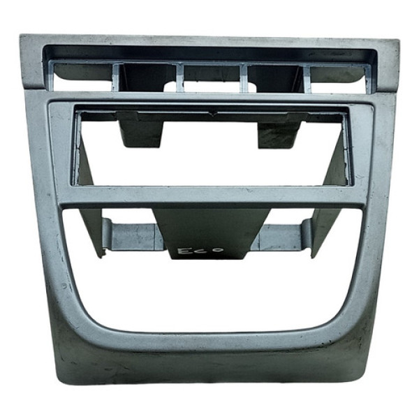 Moldura Acabamento Central Painel Rádio Volkswagen Gol 2014 Prata