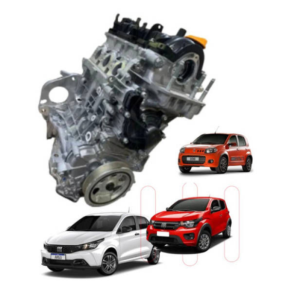 Motor Fiat Argo Uno 3 Cilindros 1.0 2018 2025 
