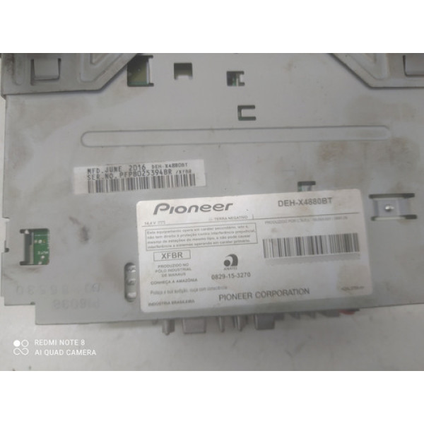 Moldura Com Rádio Central Fiat Palio 2008