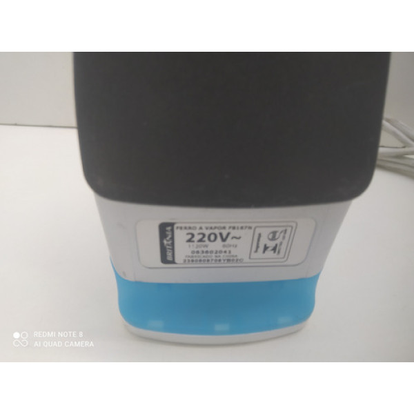 Ferro Passar Vapor Britania Fb167n Antiaderente 