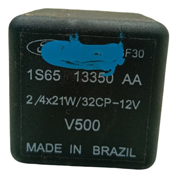 Rele Comando Pisca Ford Fiesta 2006 1s6513350aa Preto