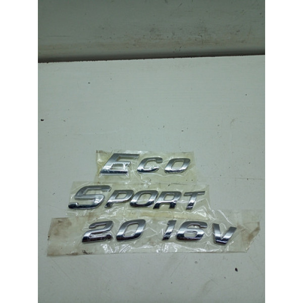 Emblema Letreiro Ecosport 2.0 16v Tampa Traseira 18/20