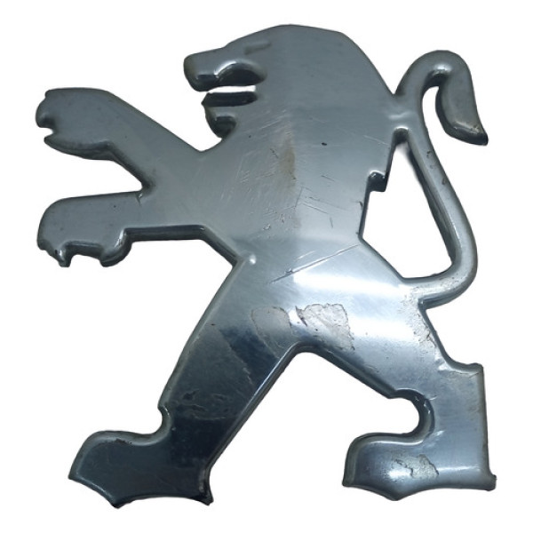 Emblema Tampa Traseira Peugeot 206 2000 2013 9648299780 - Prata