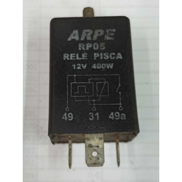 Rele Pisca 3 Terminais 12 Válvulas 400 W Fusca Brasília Corc