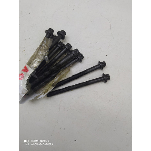 Jogo Com 10 Parafuso Cabeçote Citroen Peugeot 1.6 16v