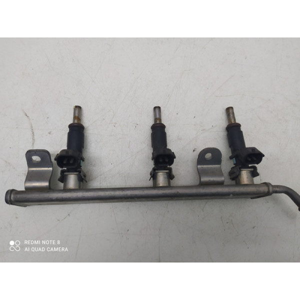 Flauta Com Bicos Injetor Renault Sandero 1.0 2018 3cll 