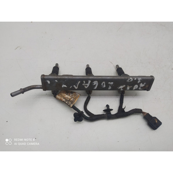 Flauta C/bicos Injetor Renault Logan 1.0 2017 3ccc  