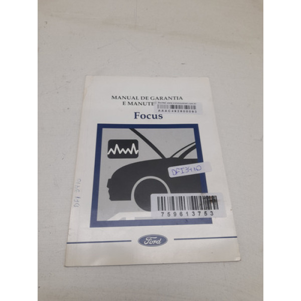 Manual Garantia E Manutenção Ford Focus 2001