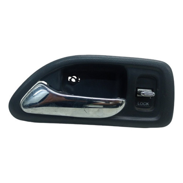 Maçaneta Interna Porta Traseira Esquerda Honda Accord 1995 Preto Dianteira