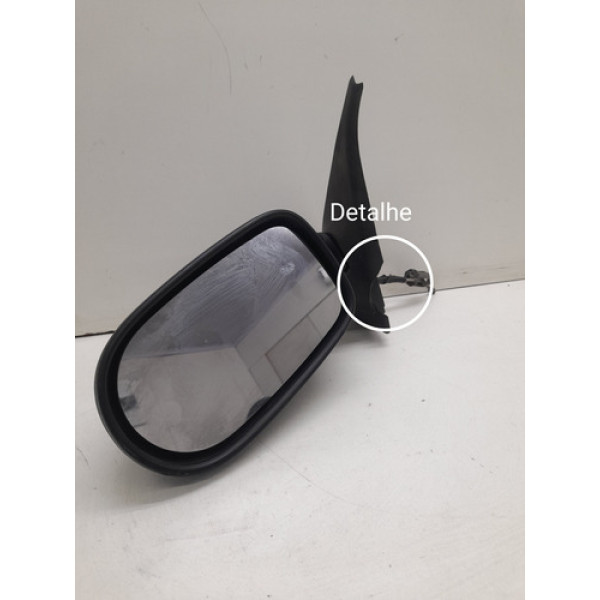 Retrovisor Manual Lado Esquerdo Fiat Palio 2010 2012 Detalhe