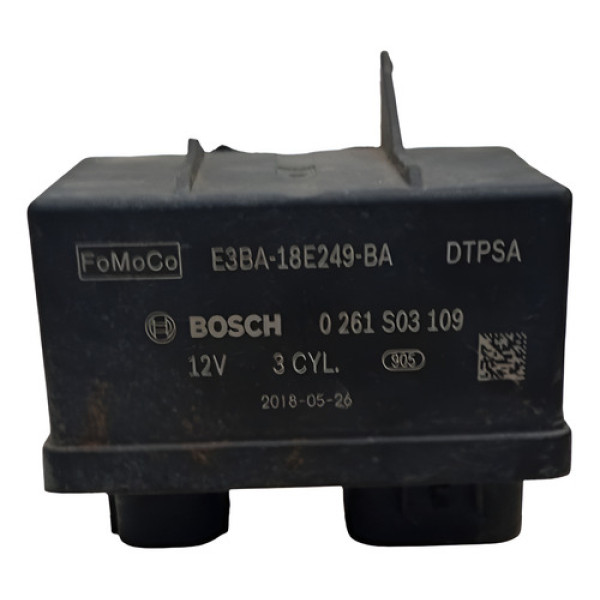 Módulo Relé Ventoinha Detalhe Ford Ka 2015 2020 0261s03109 Preto