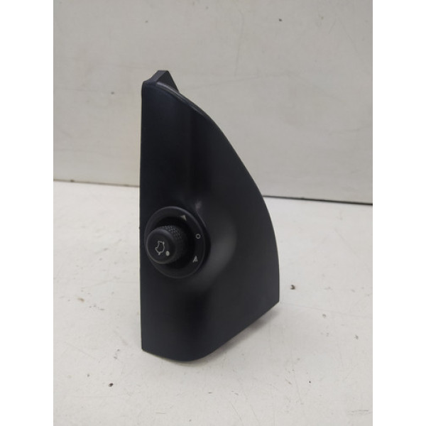 Moldura Com Botão Retrovisor Esquerda Ford Fiesta 2003 