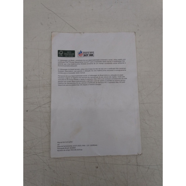Manual De Instruções Do Proprietário Vw Up 2018