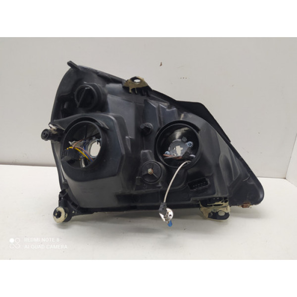 Farol Renault Clio 2003 A 2012 M. Negra L/esquerdo C/detalhe