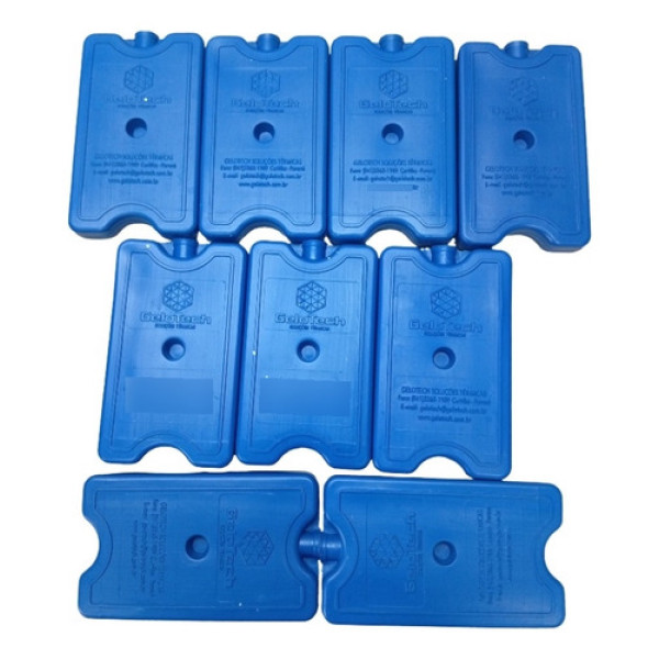 Placa Gelo Reutilizável Gelotech 200 Ml 9 Unidades