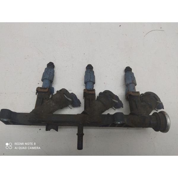 Flauta Combustível Com Bicos Injetor Ford Ka 1.0 2015/2019