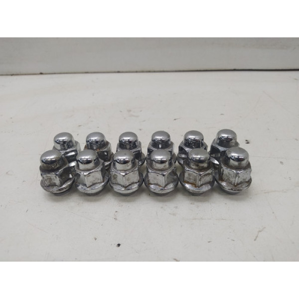 12 Porcas Cromadas Rodas Hyundai Hb20 2012 2023 