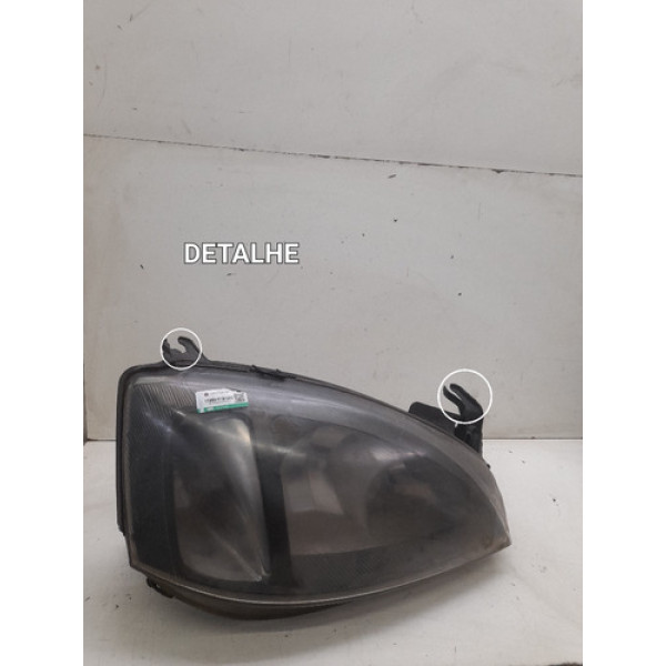 Farol Lado Direito Chevrolet Corsa 2008 2009 Detalhes