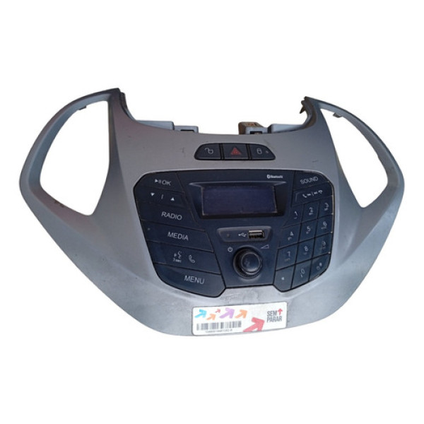 Comando Som Moldura Rádio Central Painel Ford Ka 2015 A 2020