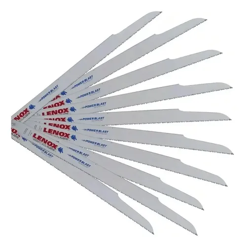 Kit 10 Lâminas Serra Sabre 12\'\' Lenox Carbono Madeira Metal 20584s110r